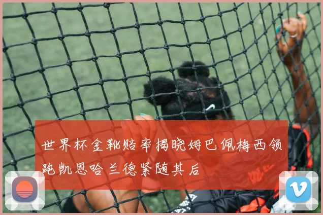 世界杯金靴赔率揭晓姆巴佩梅西领跑凯恩哈兰德紧随其后